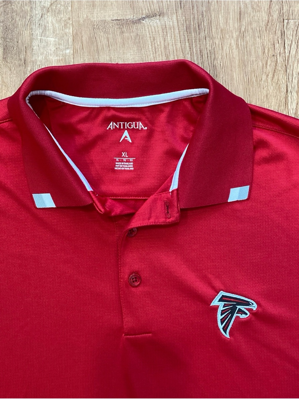 Atlanta Falcons Antigua Polo Shirt Mens XL Classic Red Performance NFL Football